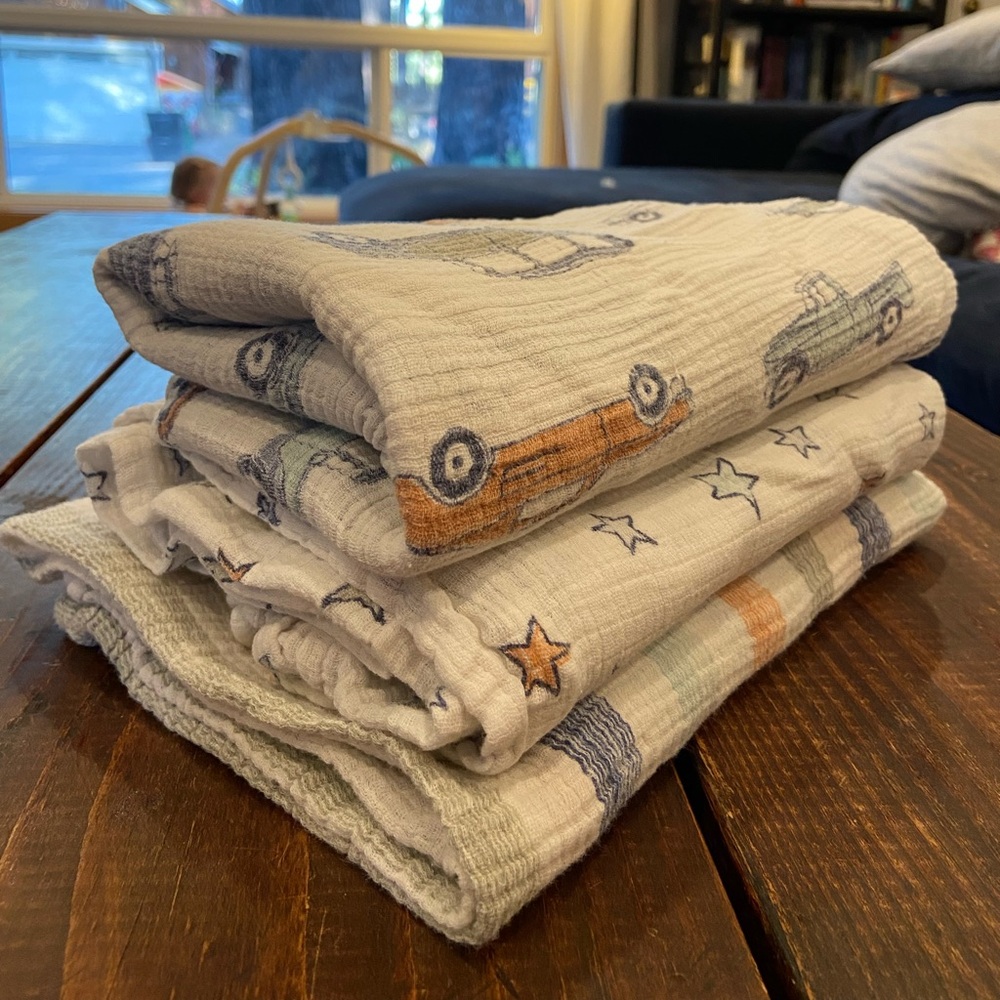 Bundle of Aden + Anais swaddles